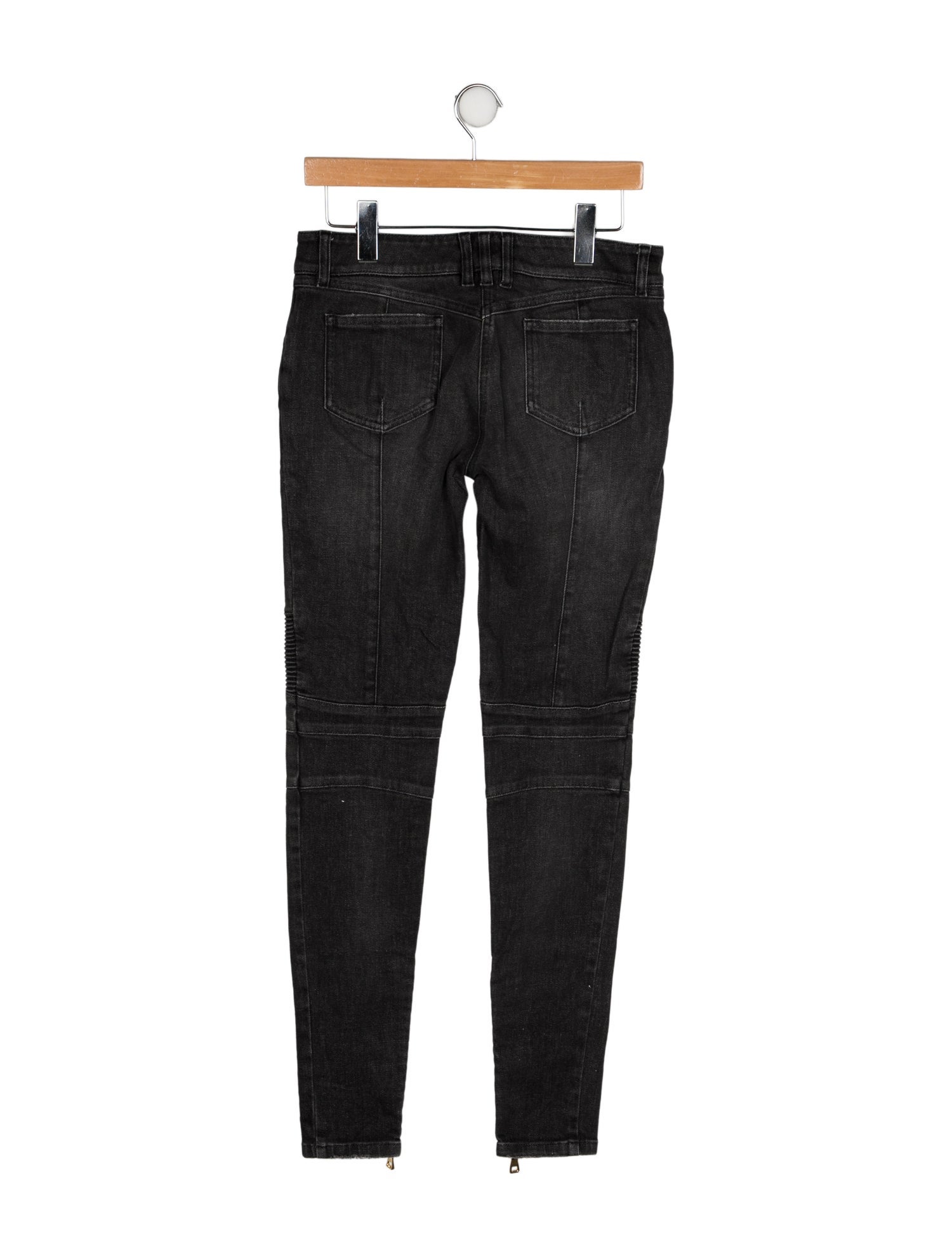 Balmain Mid-Rise Skinny Leg Jeans