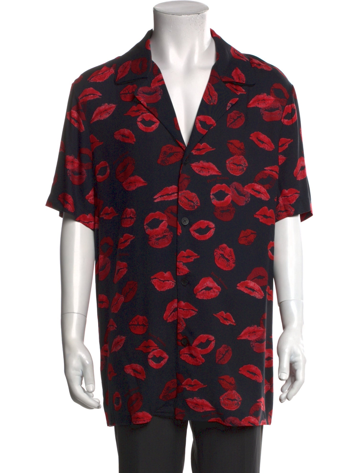 Balmain Printed Short Sleeve Shirt