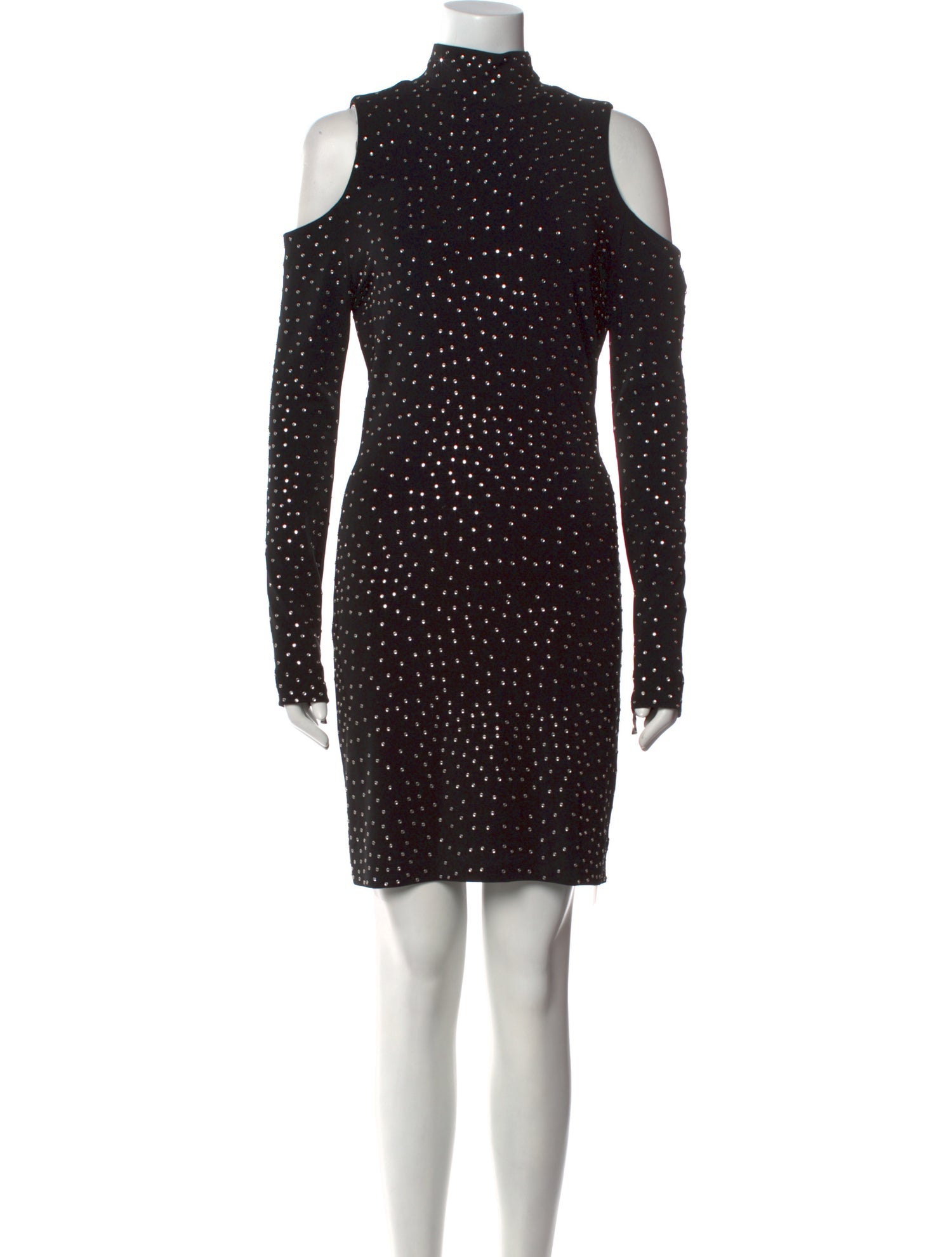 Balmain Polka Dot Print Mini Dress