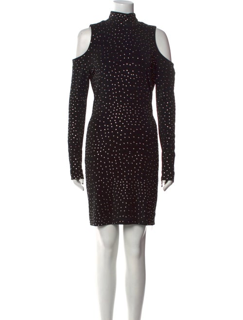 Balmain Polka Dot Print Mini Dress