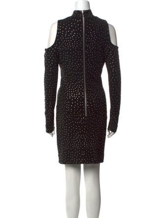 Balmain Polka Dot Print Mini Dress