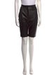 Balmain Leather Knee-Length Shorts