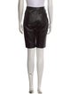 Balmain Leather Knee-Length Shorts