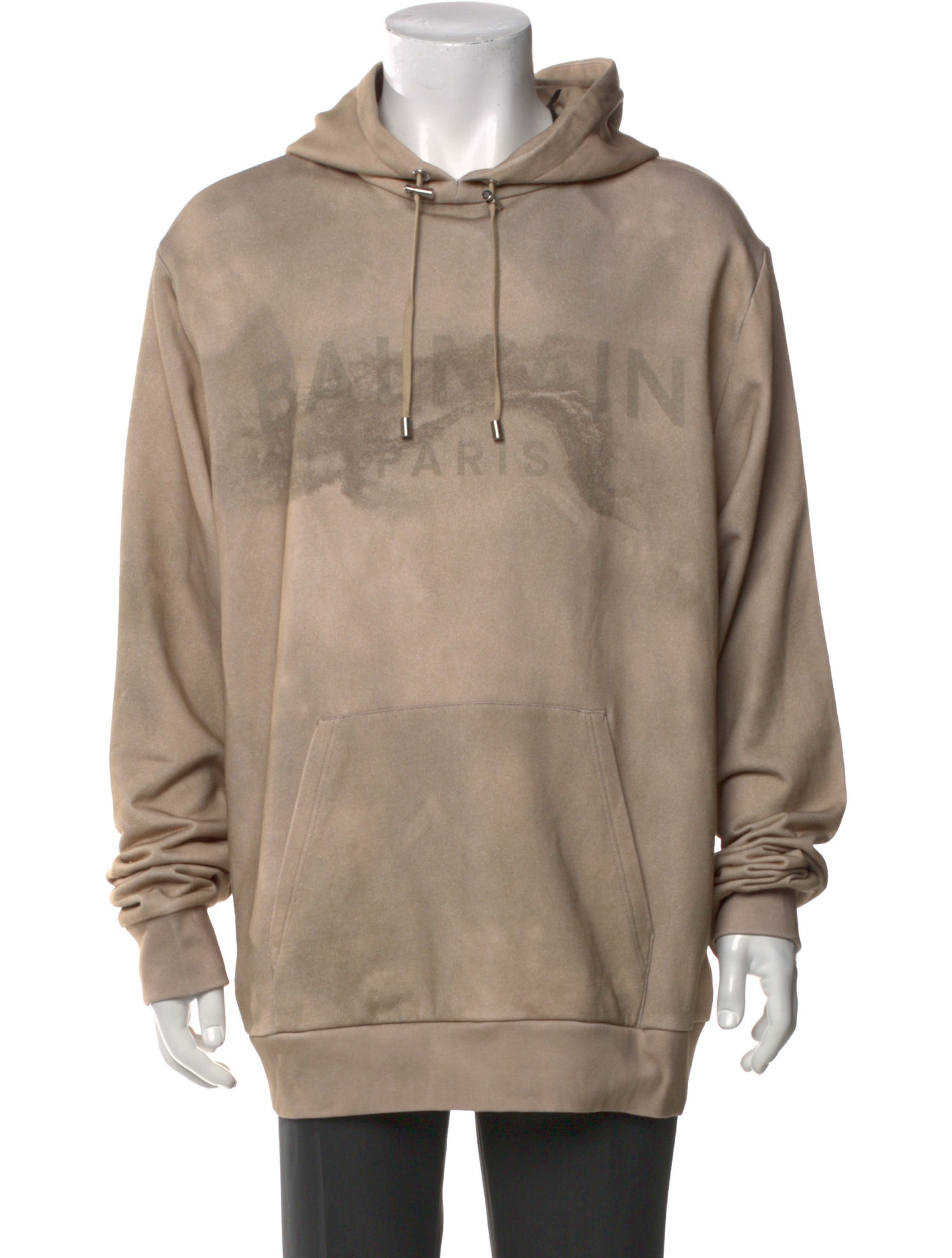 Balmain Graphic Print Crew Neck Hoodie