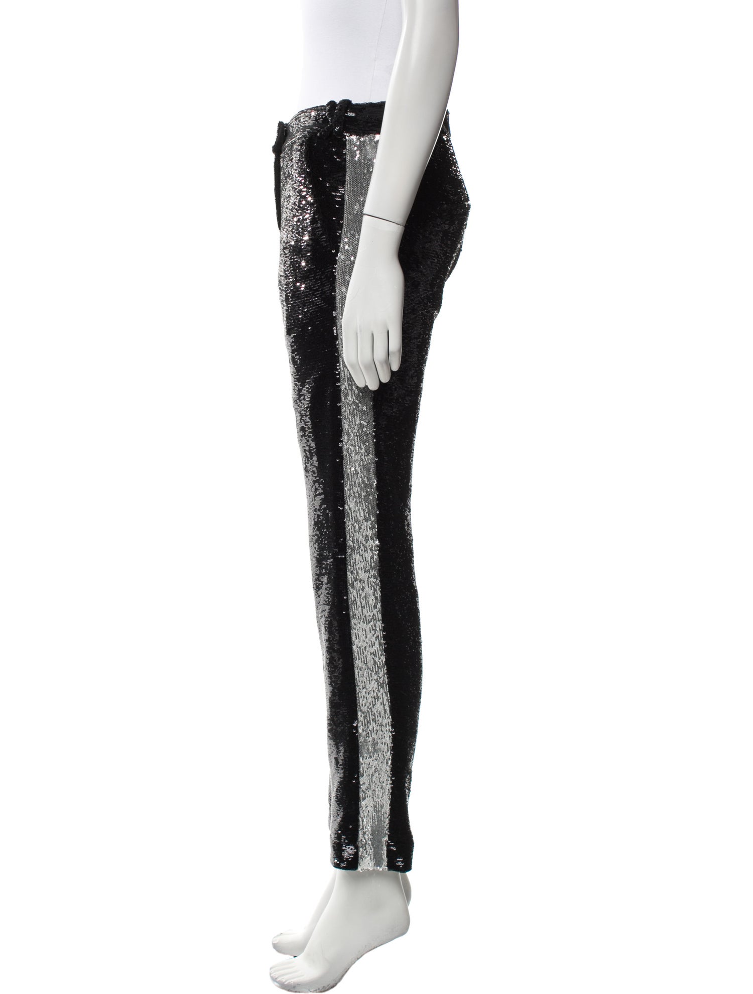 Balmain Printed Straight Leg Pants
