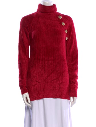 Balmain Striped Turtleneck Sweater