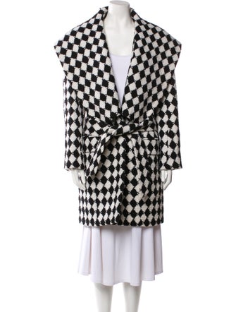 Balmain Wool Printed Coat