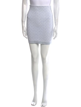 Balmain Printed Mini Skirt