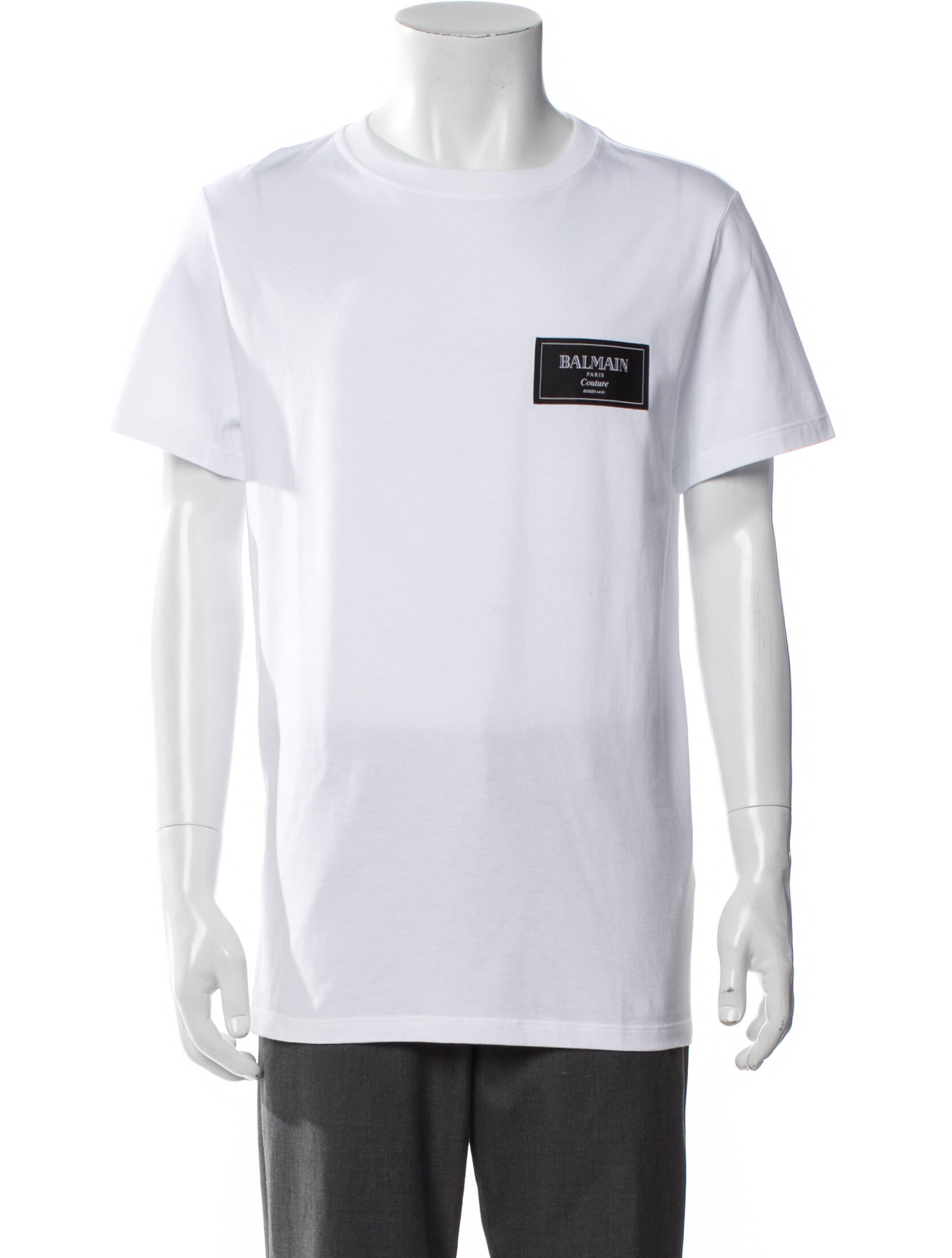 Balmain Graphic Print Crew Neck T-Shirt