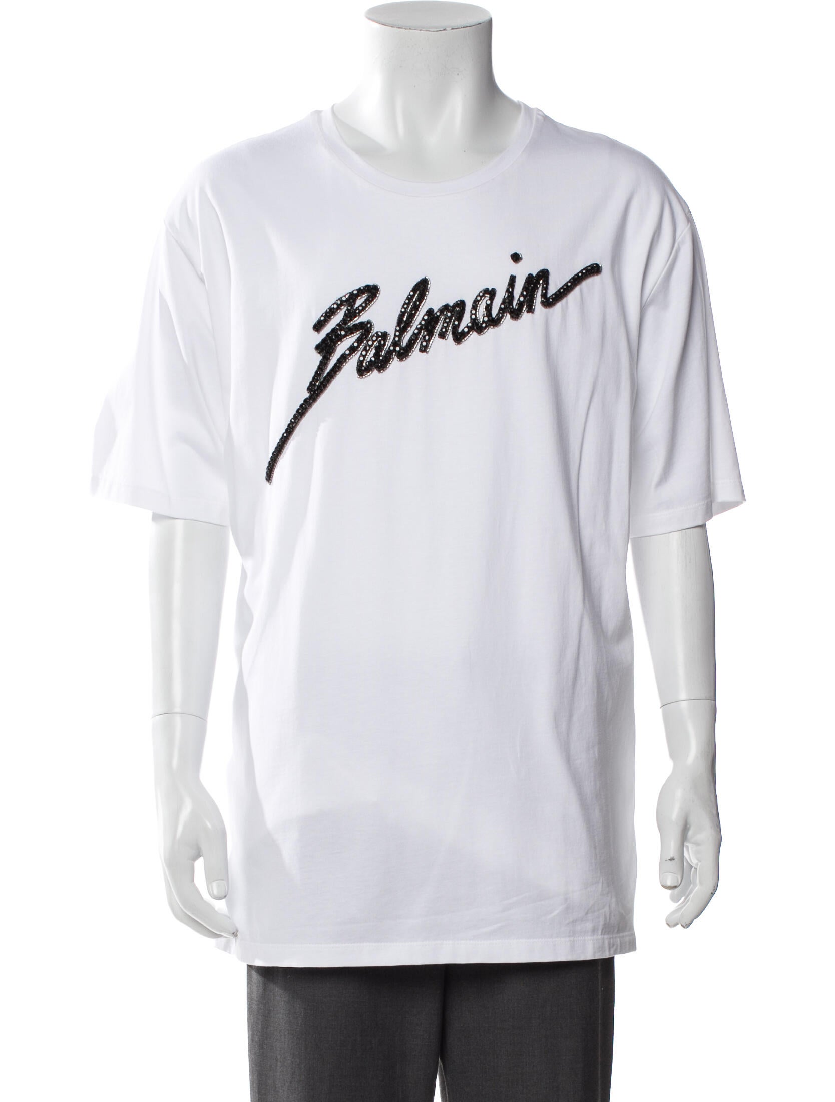Balmain Graphic Print Crew Neck T-Shirt