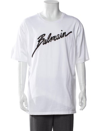 Balmain Graphic Print Crew Neck T-Shirt
