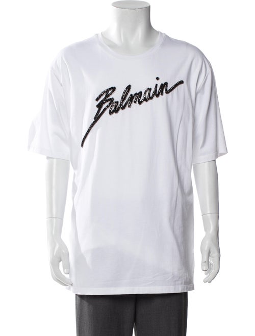 Balmain Graphic Print Crew Neck T-Shirt