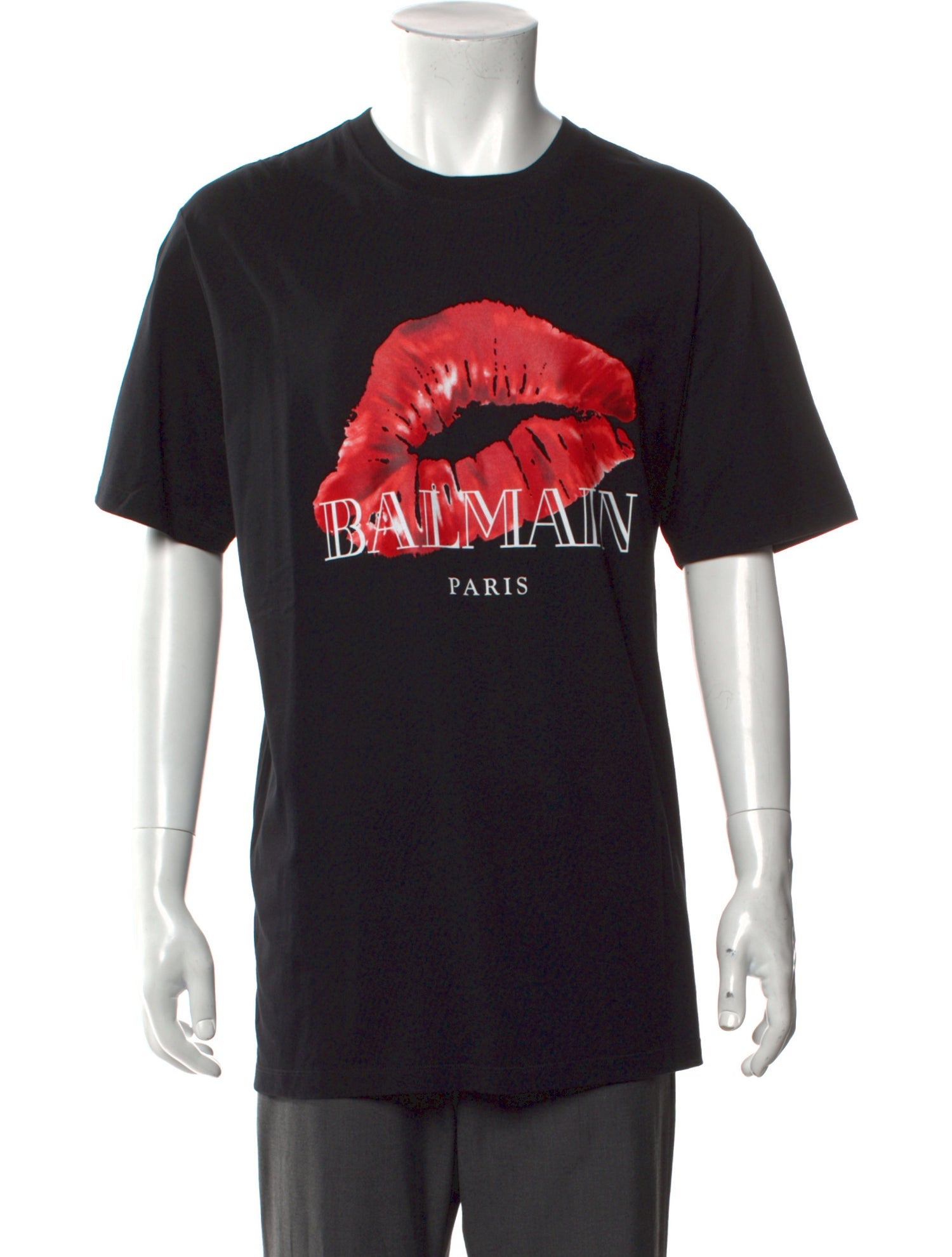 Balmain Graphic Print Crew Neck T-Shirt