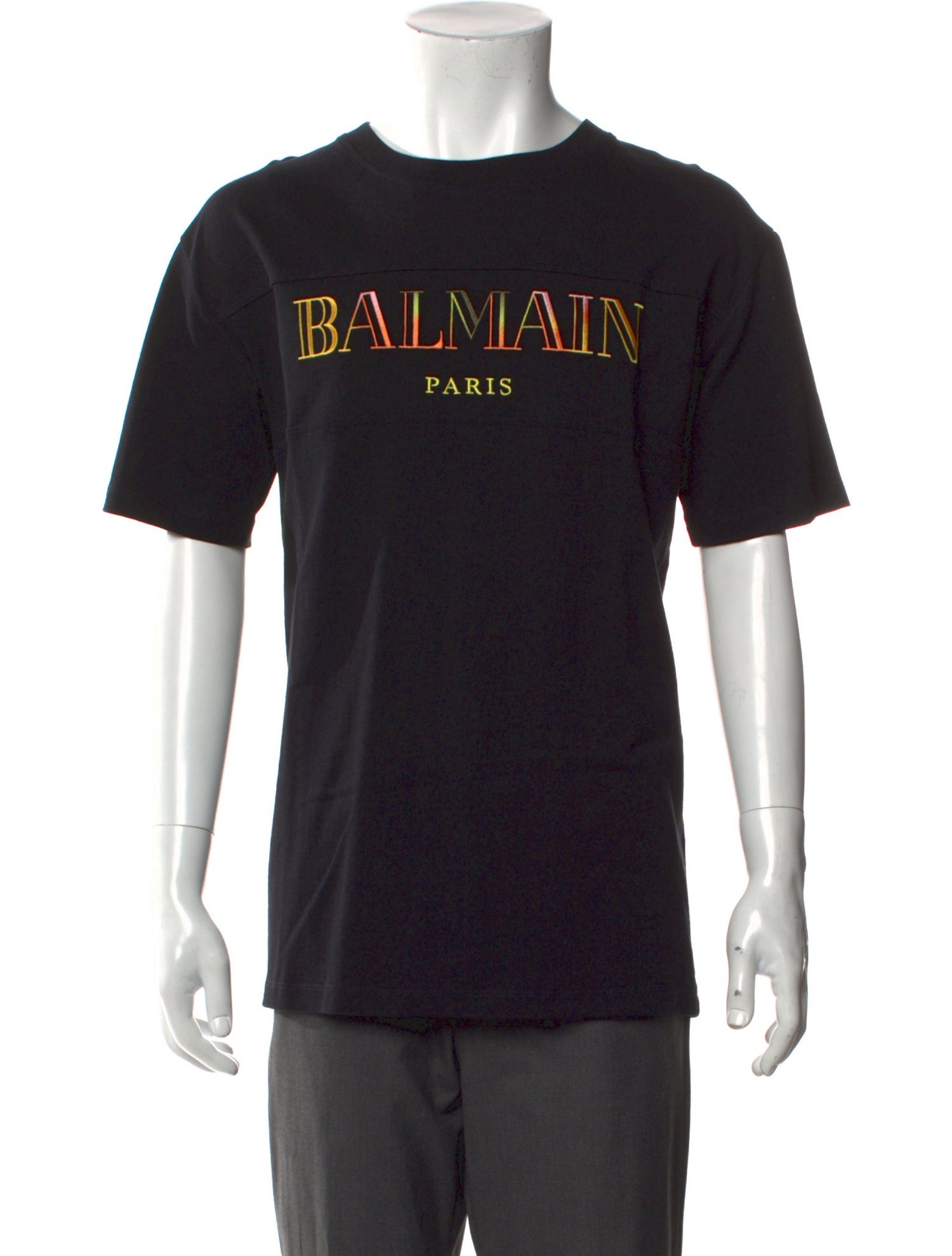 Balmain Graphic Print Crew Neck T-Shirt