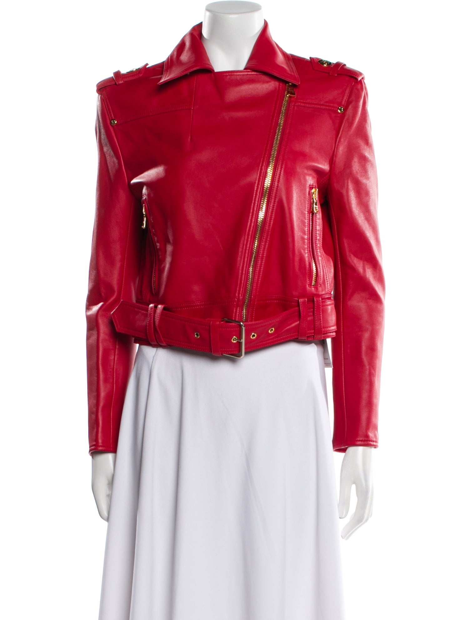 Balmain Leather Biker Jacket