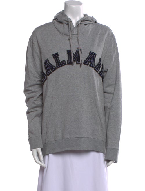 Balmain Graphic Print Crew Neck Sweatshirt