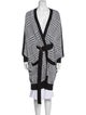 Balmain Houndstooth Print V-Neck Cardigan
