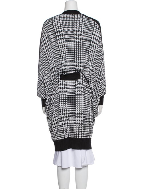 Balmain Houndstooth Print V-Neck Cardigan