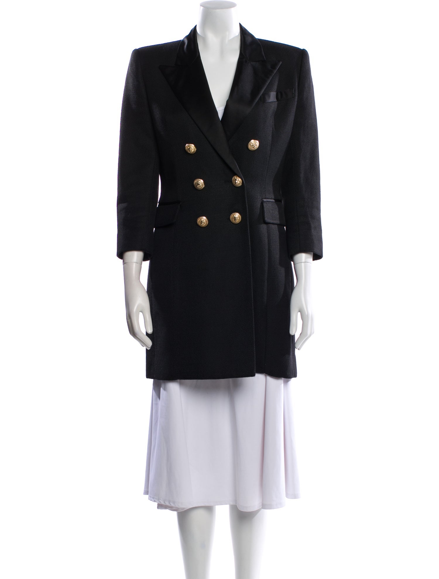 Balmain Wool Peacoat