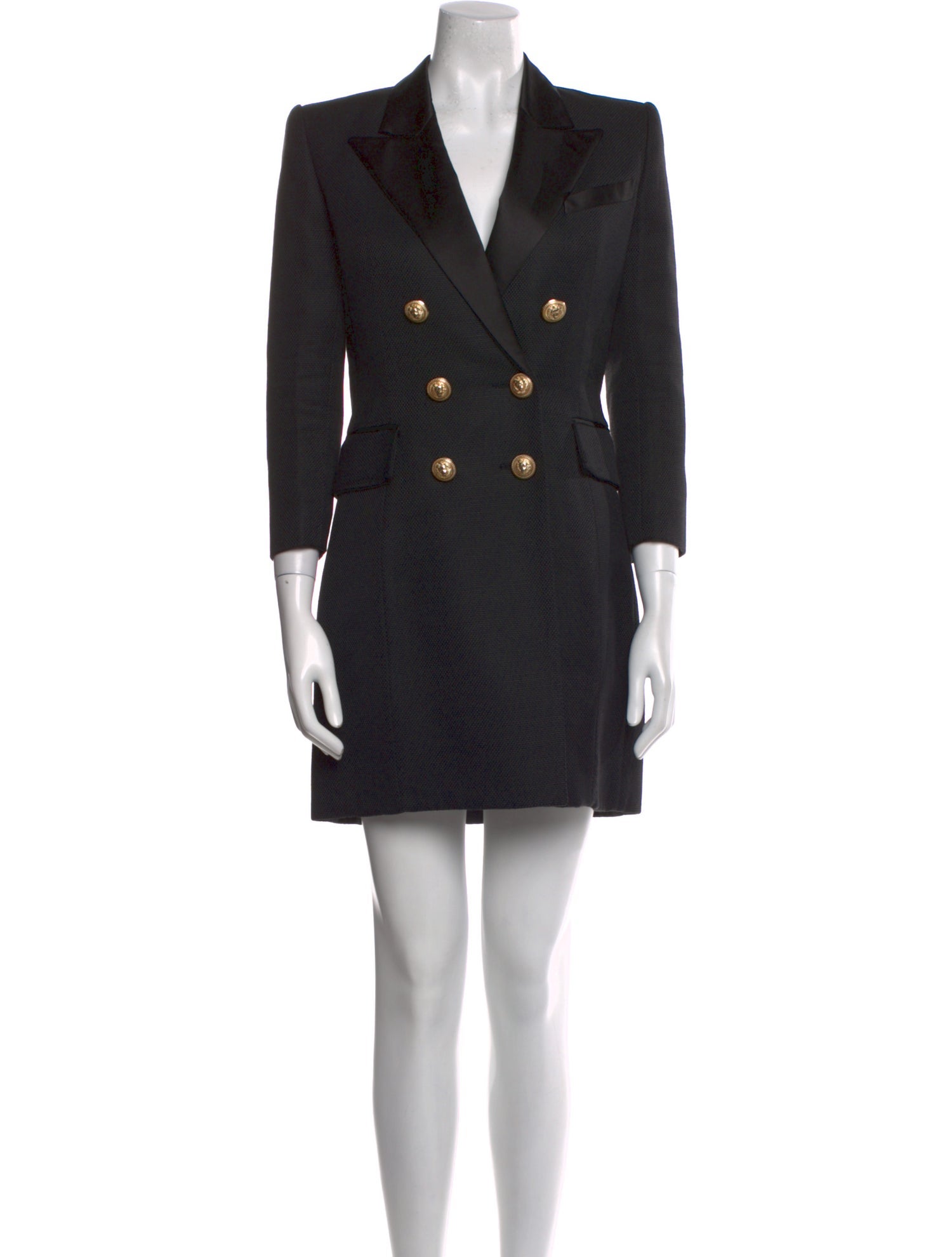 Balmain V-Neck Mini Dress