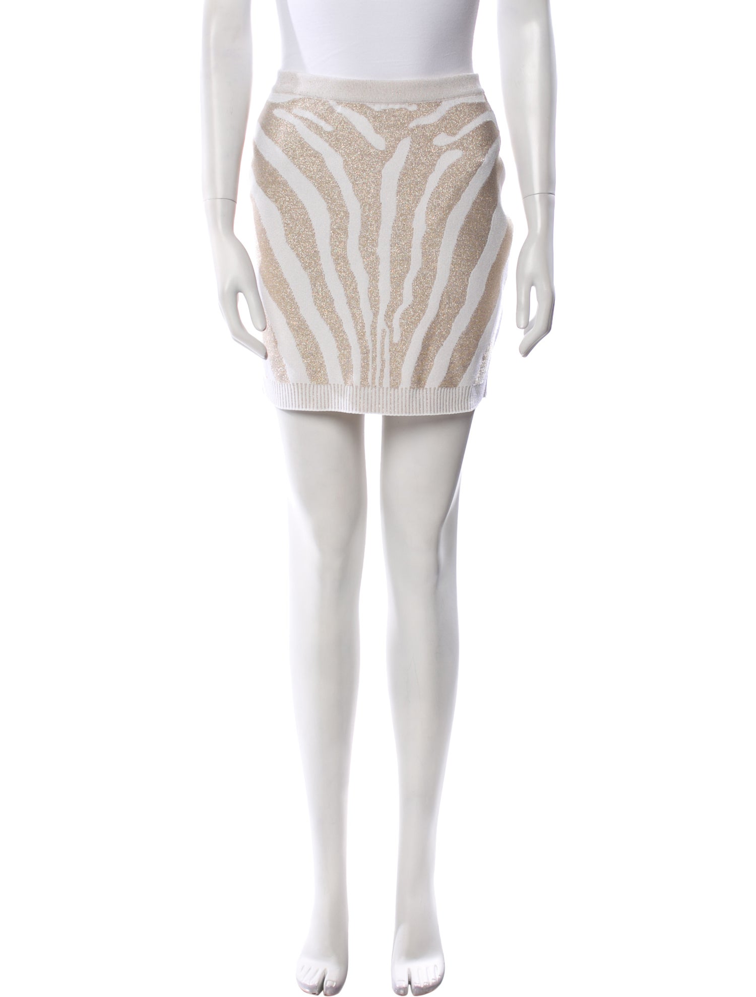 Balmain Striped Mini Skirt w/ Tags