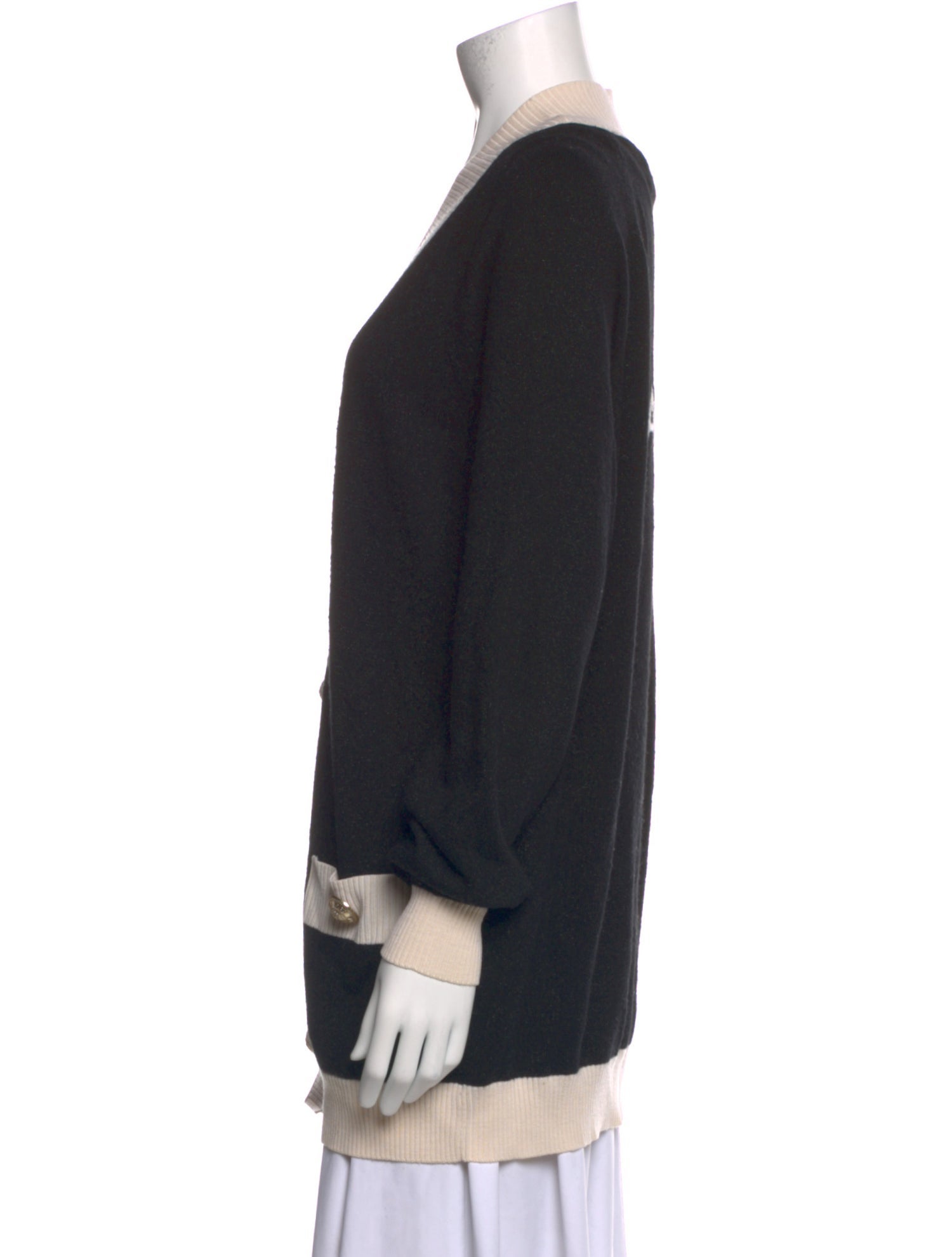 Balmain Wool Colorblock Pattern Sweater