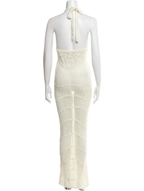 Balmain Virgin Wool Long Dress