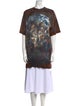 Balmain Graphic Print Crew Neck Tunic