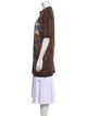 Balmain Graphic Print Crew Neck Tunic