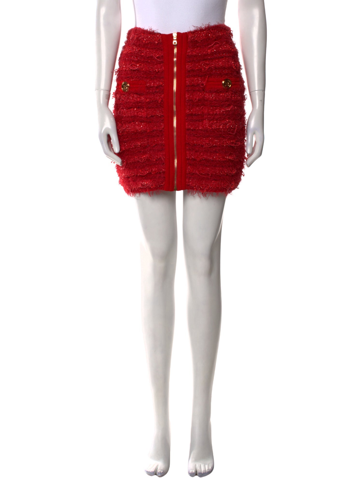 Balmain Tweed Mini Skirt