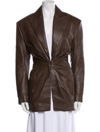 Balmain Leather Coat