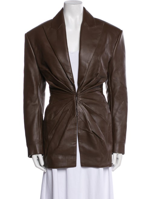 Balmain Leather Coat