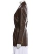 Balmain Leather Coat