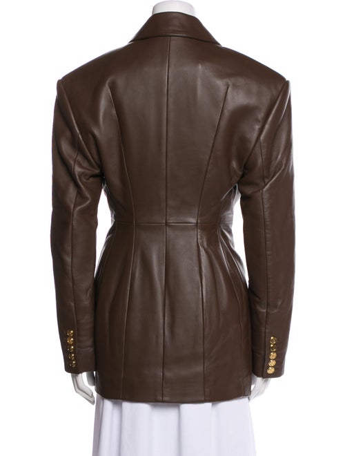Balmain Leather Coat