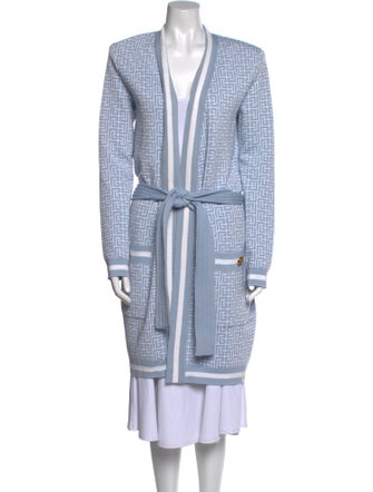 Balmain Merino Wool Printed Sweater