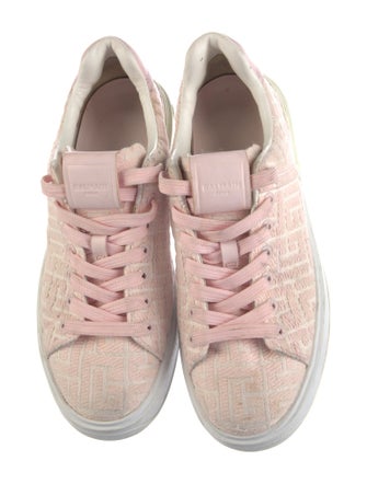 Balmain Grecca Pattern Sneakers