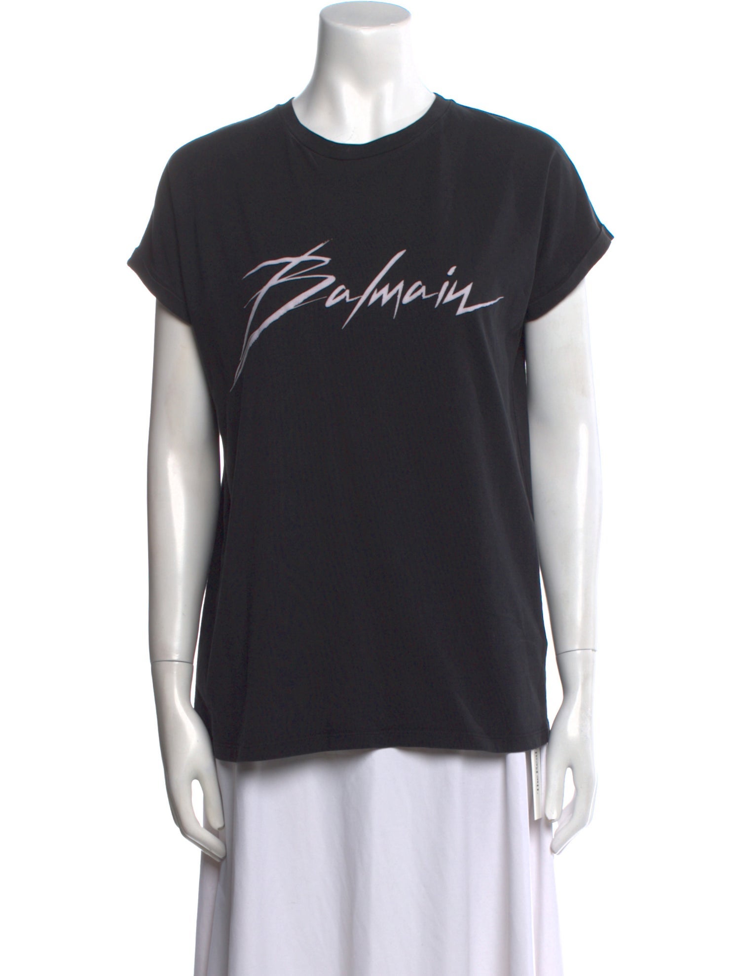 Balmain Graphic Print Crew Neck T-Shirt