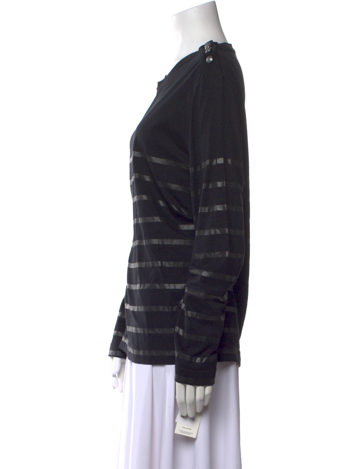 Balmain Crew Neck Long Sleeve Top