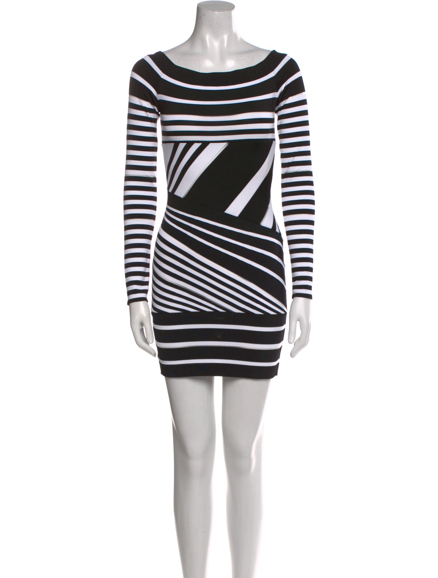 Balmain Striped Mini Dress