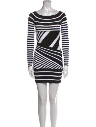 Balmain Striped Mini Dress