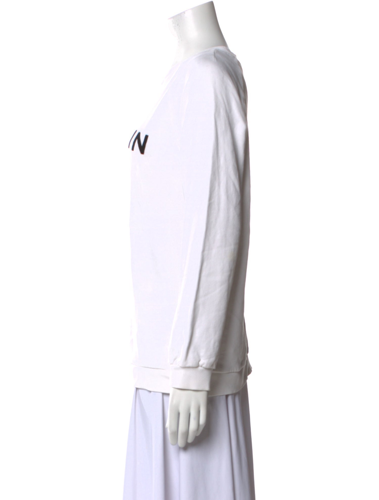 Balmain Graphic Print Crew Neck Sweatshirt