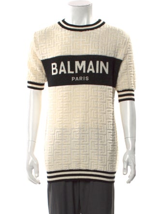 Balmain Graphic Print Crew Neck T-Shirt