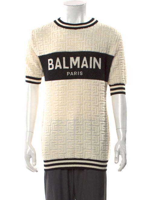 Balmain Graphic Print Crew Neck T-Shirt