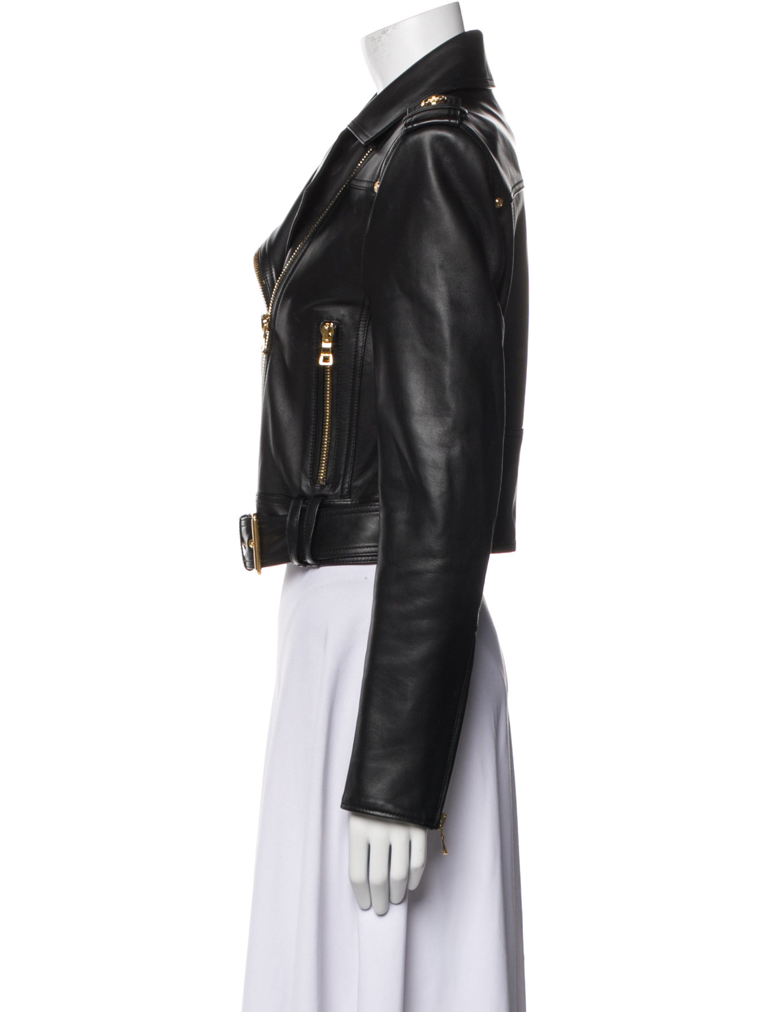 Balmain Leather Biker Jacket