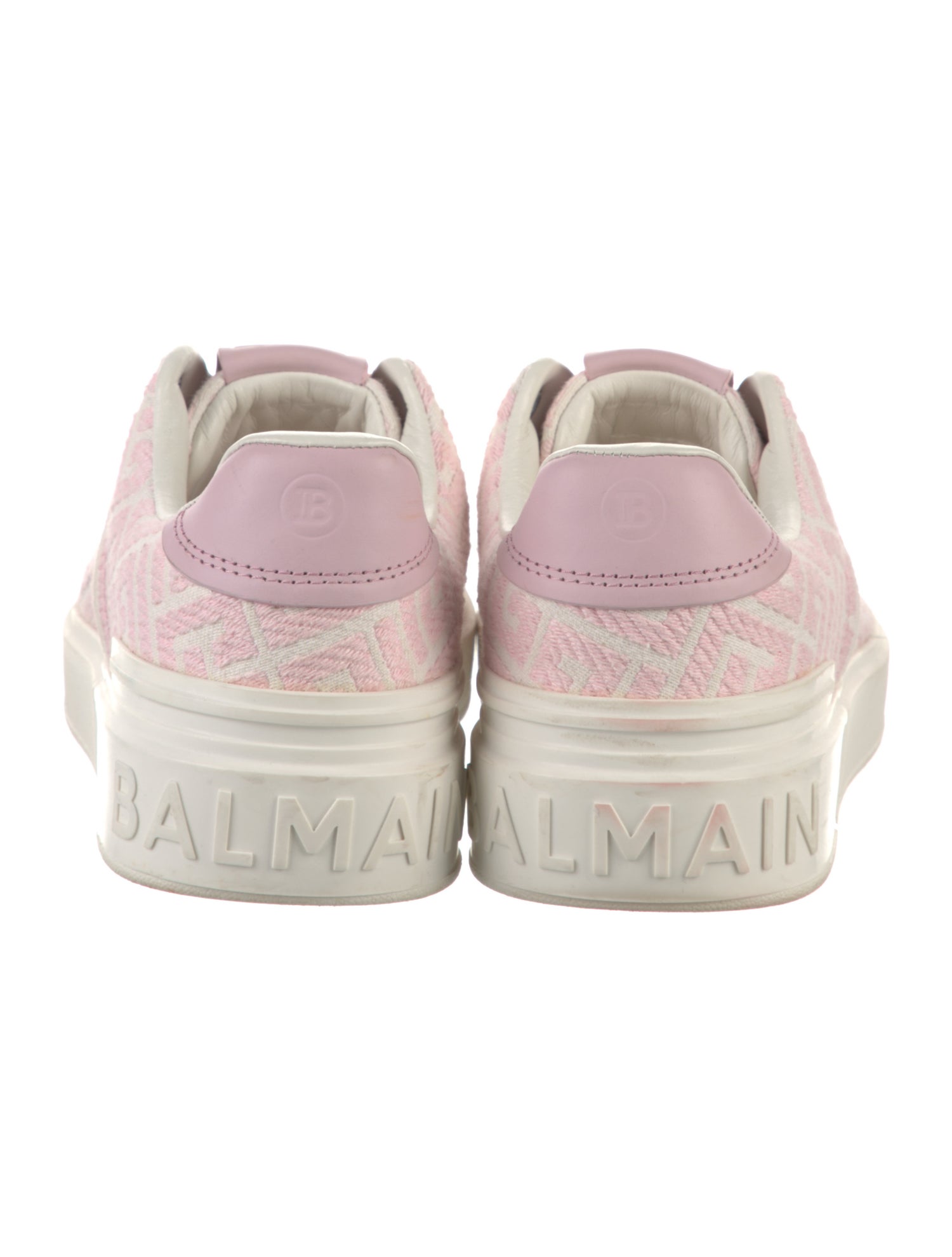 Balmain Grecca Pattern Sneakers