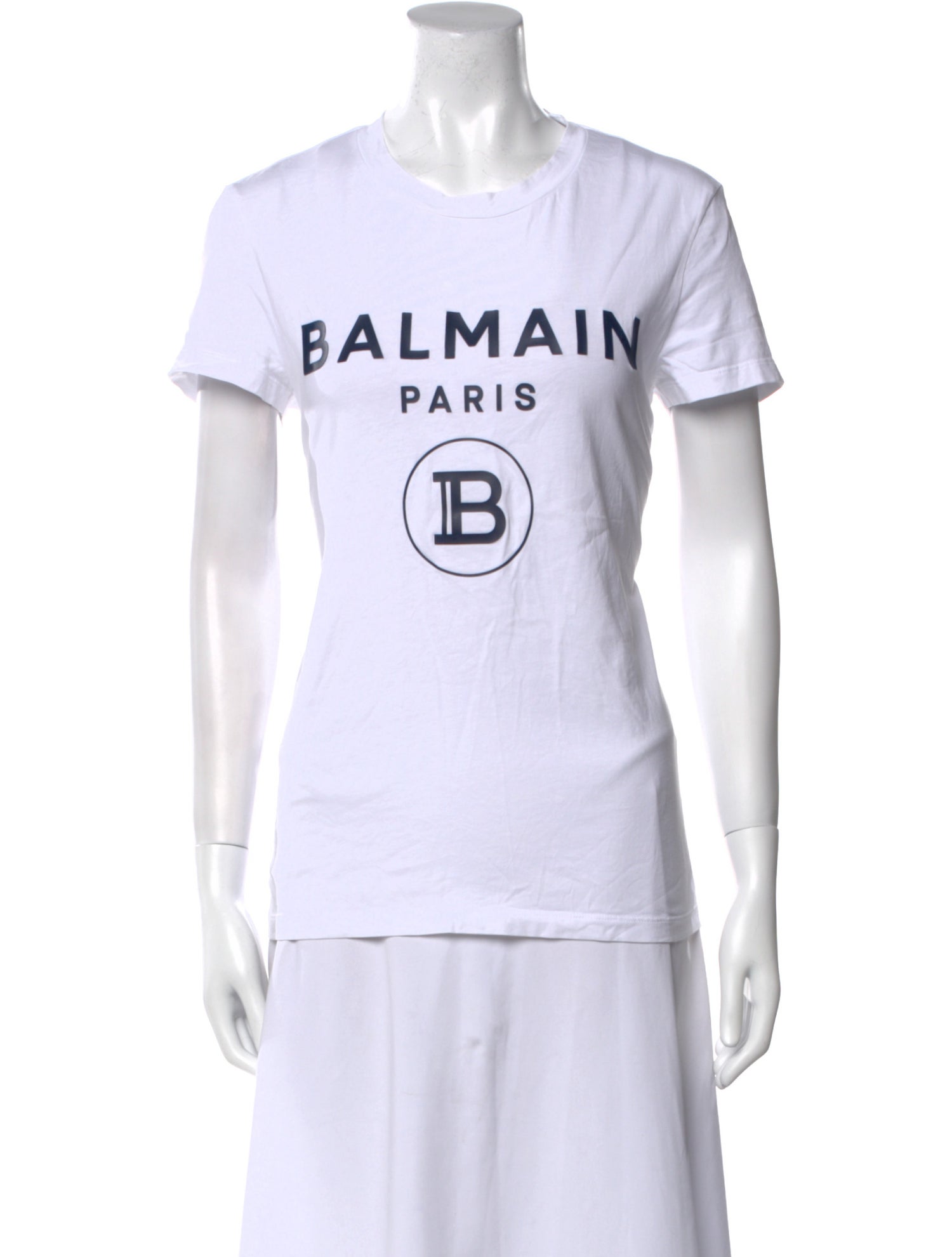 Balmain Graphic Print Crew Neck T-Shirt