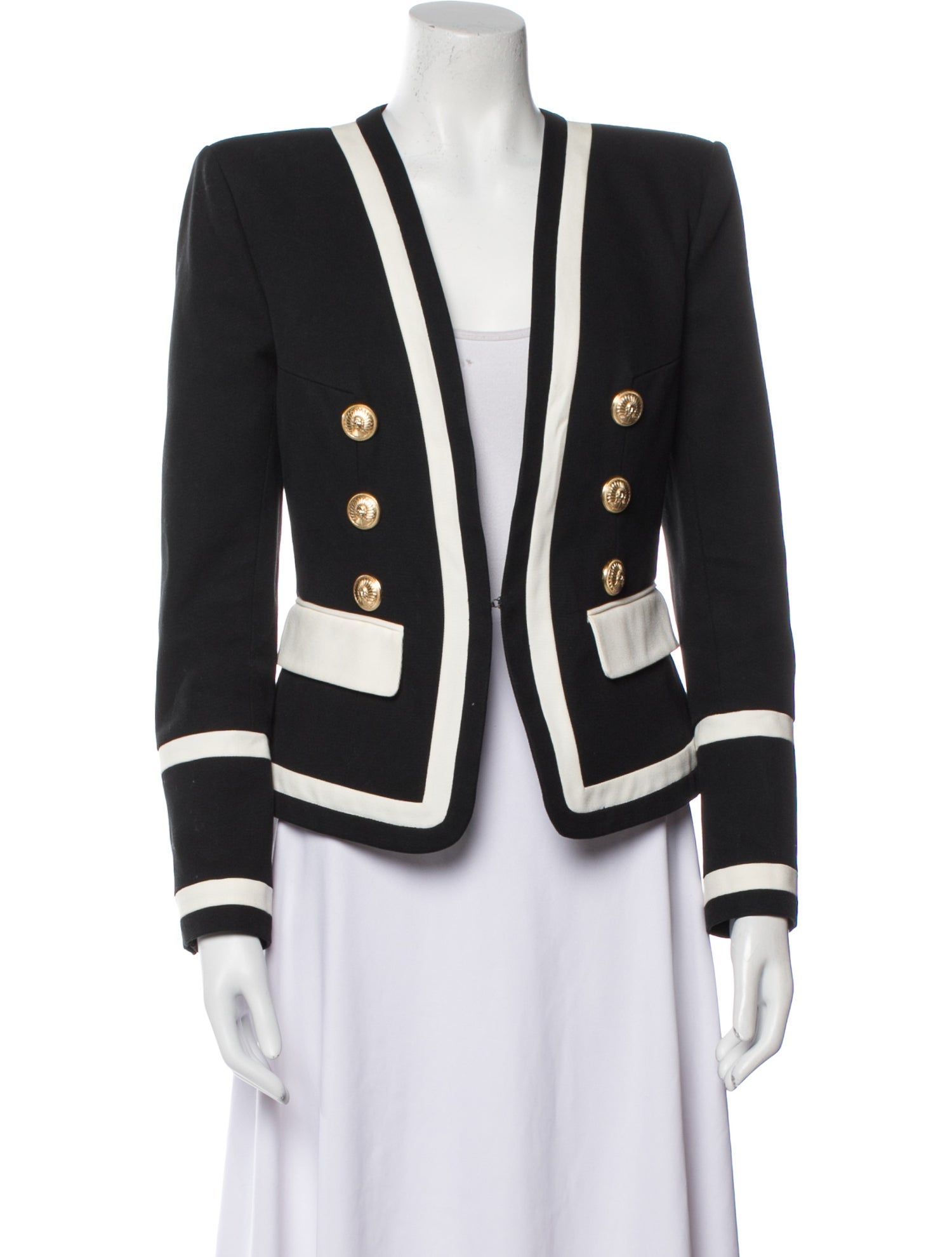 Balmain Colorblock Pattern Blazer