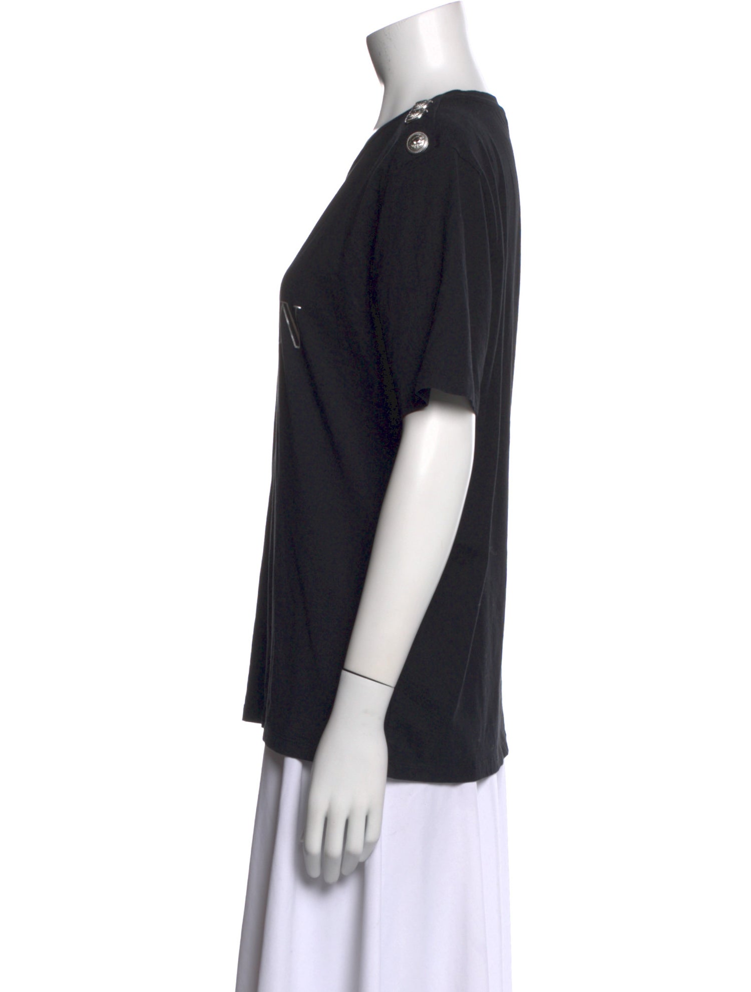 Balmain Graphic Print Crew Neck T-Shirt