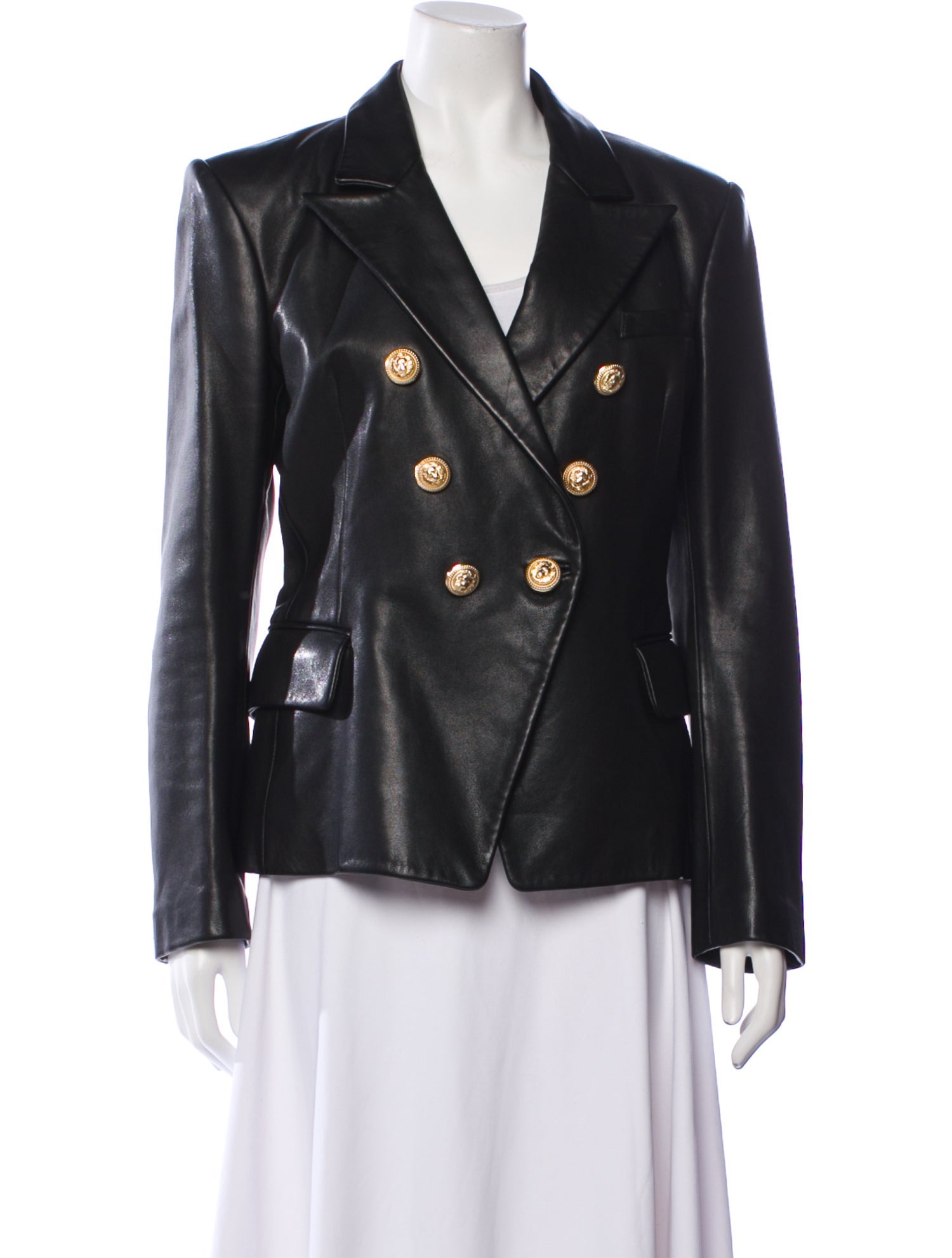 Balmain Leather Blazer