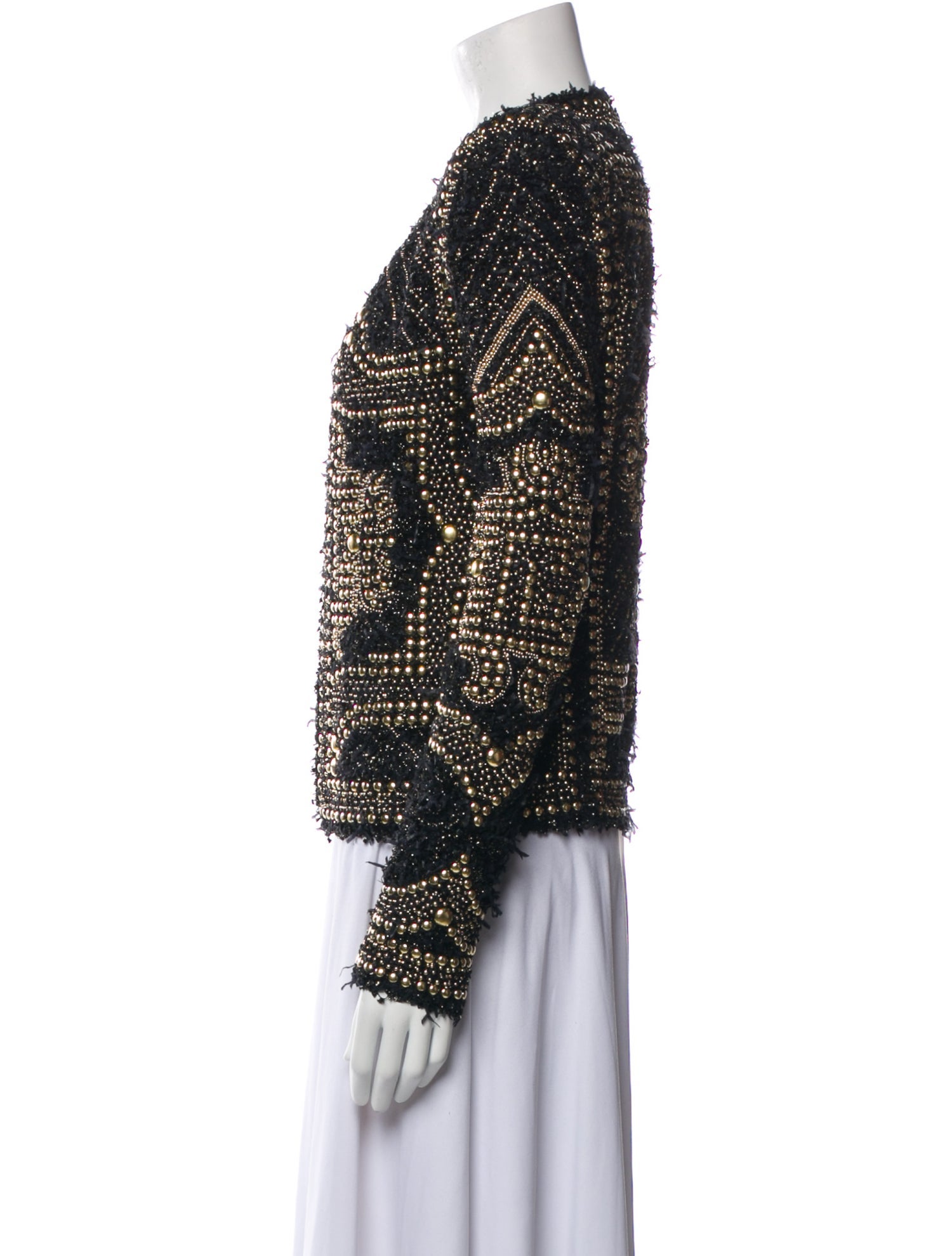 Balmain Tweed Pattern Evening Jacket